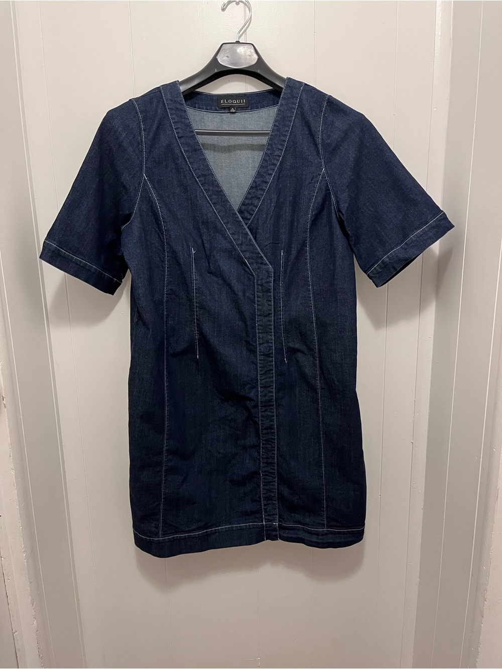 Eloquii Dark Wash Denim Dress